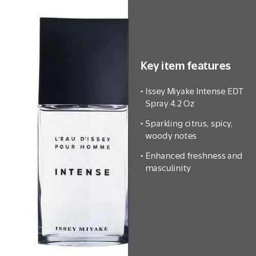 Issey Miyake Intense Cologne for Men, 4.2 Oz - Walmart.com