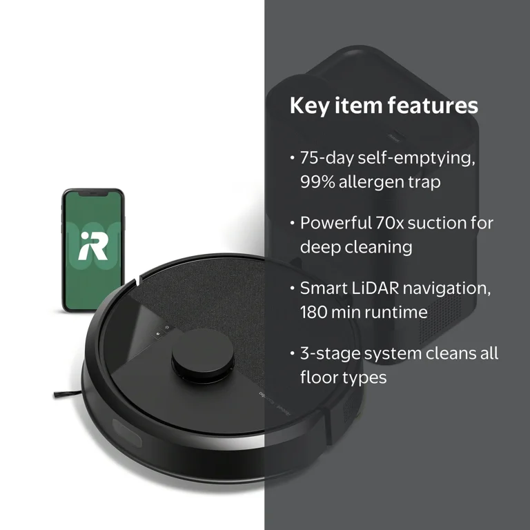 iRobot Roomba 105 Vac Robot Vacuum with AutoEmpty Dock, 75 Days