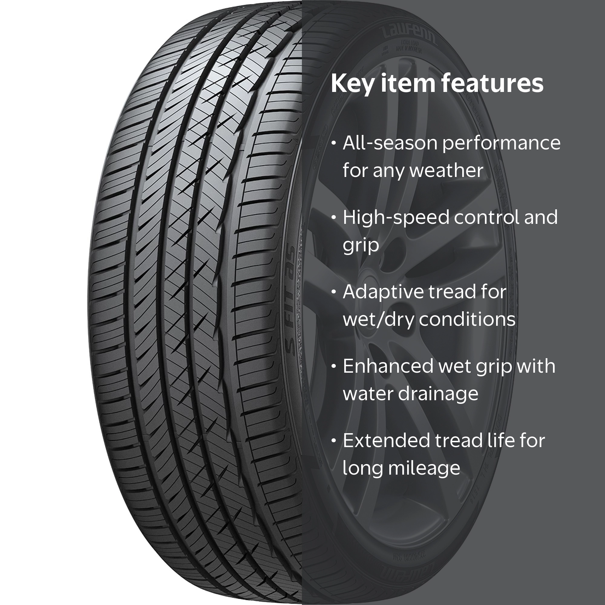 Laufenn, Tire, 205/55ZR16 91W, All-Season Handling Grip - Walmart.com