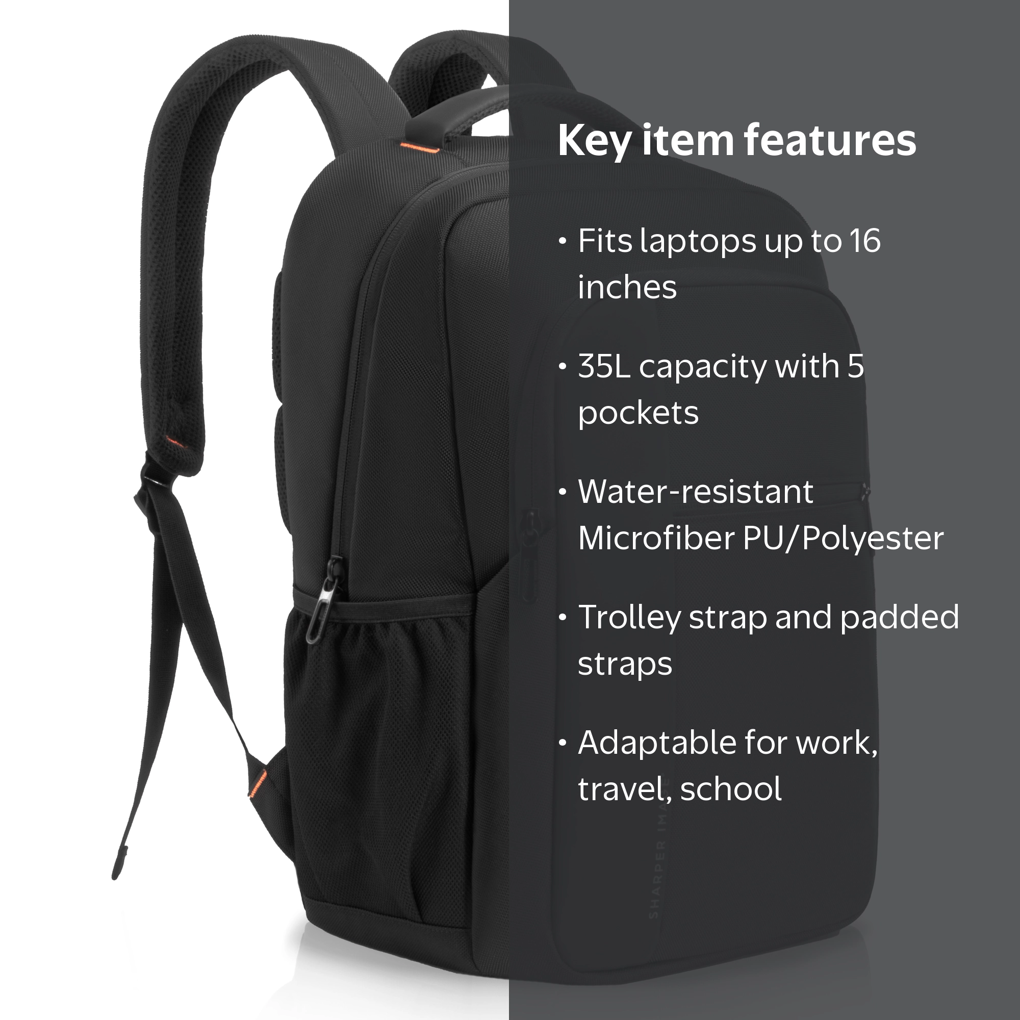 35l backpack fit 16 inch laptop Vacuum travel waterproof Black cabin bag underseat size 40x20x25 fits for travelling – AMALIA & DARIO functional laptop backpackengineered for modern professionals Terra 35L Laptop Backpack |
