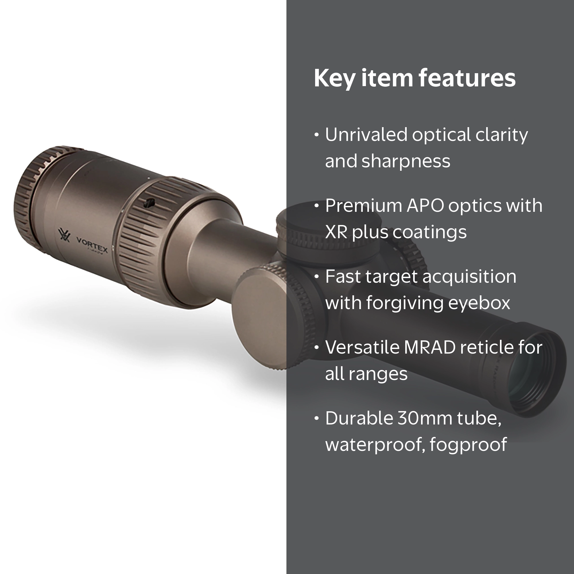 Vortex Optics Razor HD Gen II-E 1-6x24 Riflescope with Extended