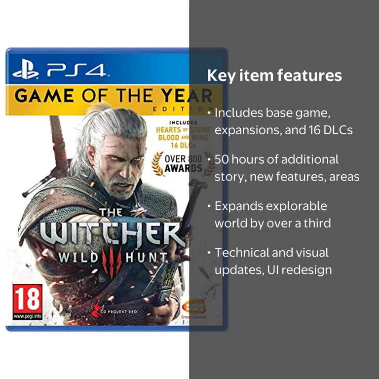 The Witcher 3 Wild Hunt GOTY Game of the Year Edition (PS4