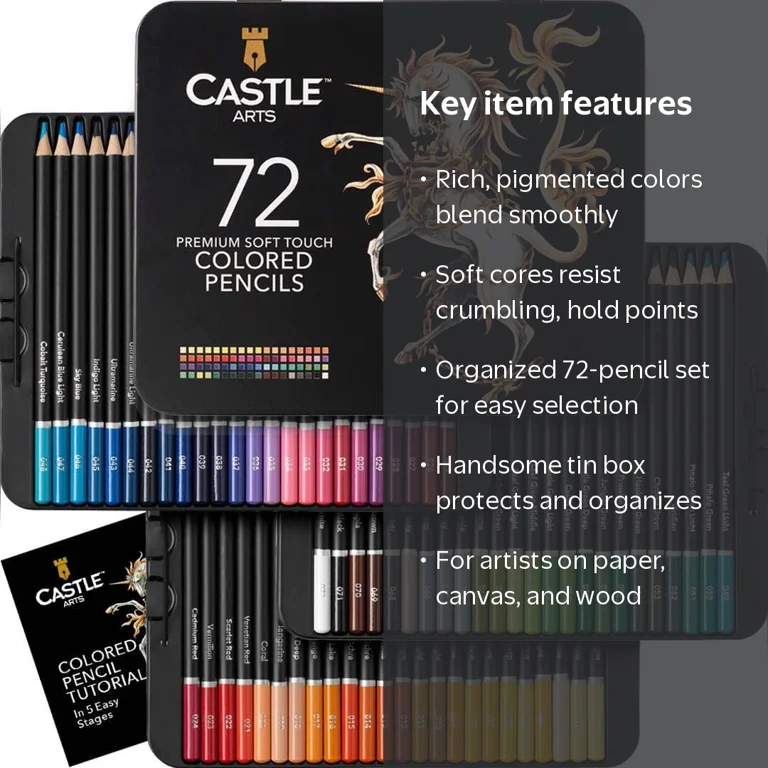 【4点セット】ANGEL DUST/Presto Ballet /Castle他 Castle Art Supplies 72 Colored Pencils Set - Walmart.com