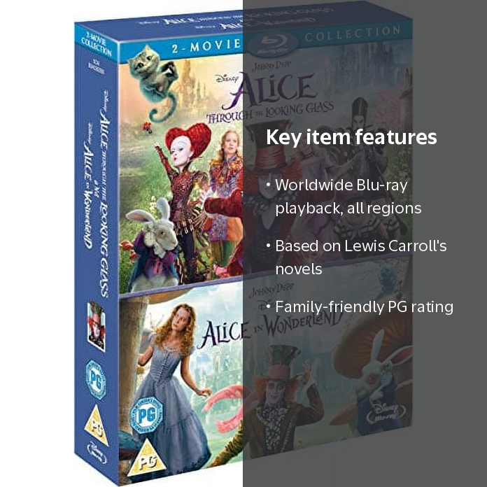 Alice In Wonderland/Alice Through The Looking Glass (Blu-ray