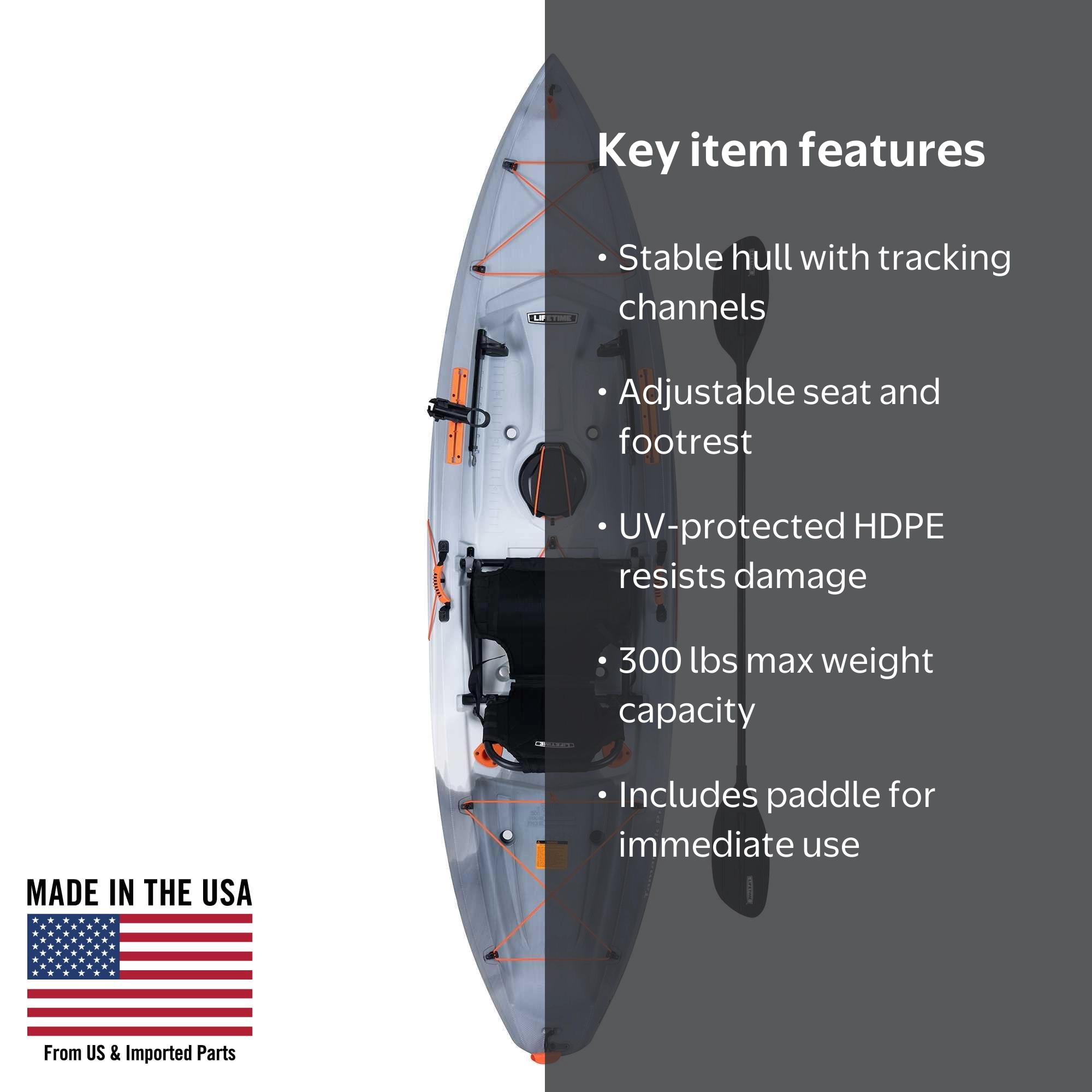 Lifetime Tamarack Pro-Comfort 10 ft 3 in Sit-On-Top Kayak with