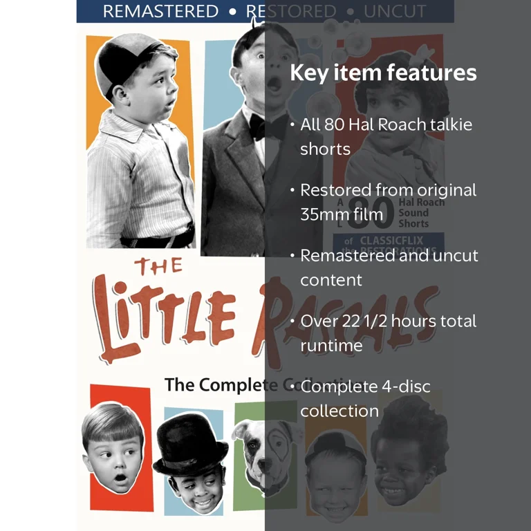 ClassicFlix, The Little Rascals: The Complete Collection, 4 Discs