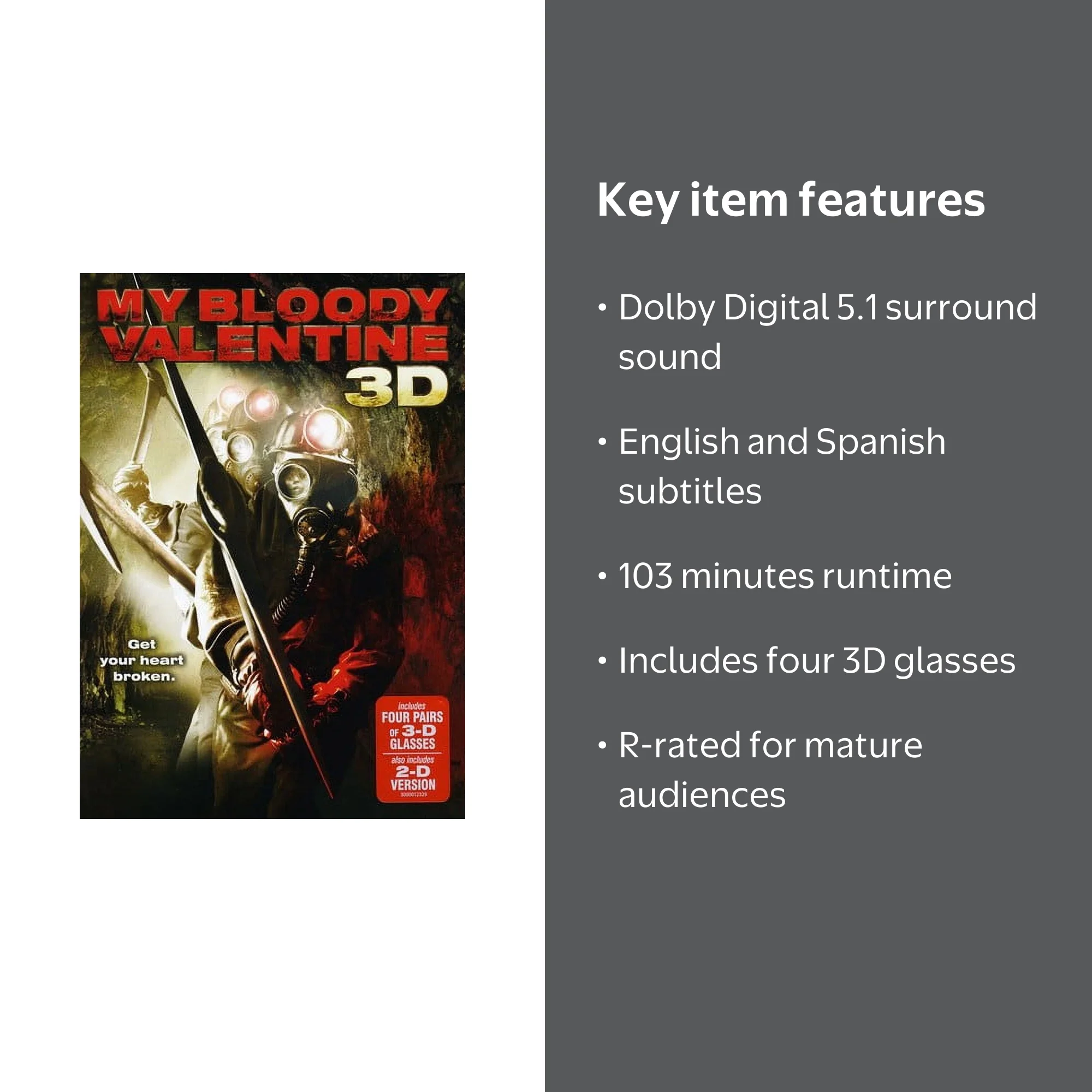 Lionsgate Home Entertainment's My Bloody Valentine 3-D (DVD