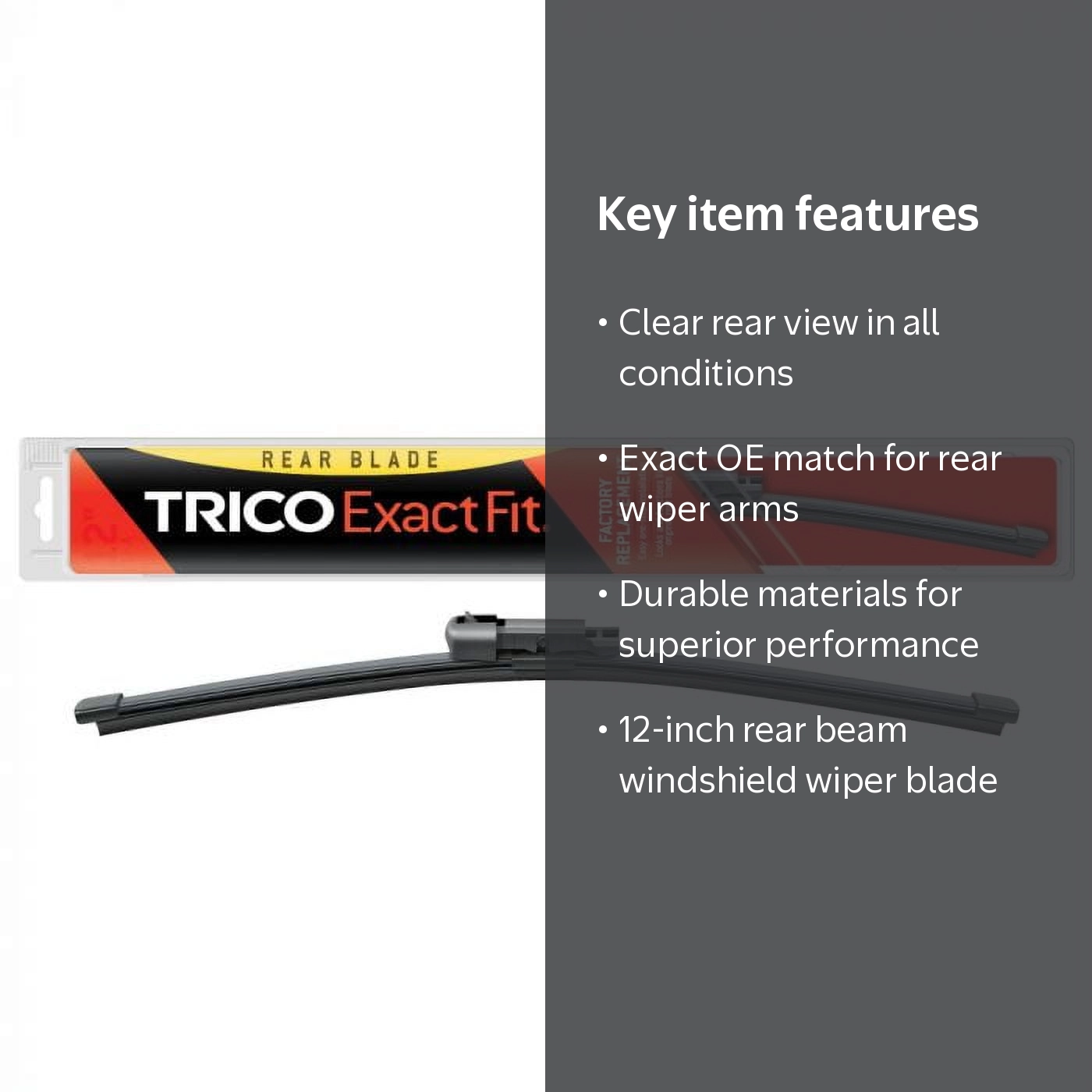 TRICO, Rear Beam Windshield Wiper Blade, 12-I, 12