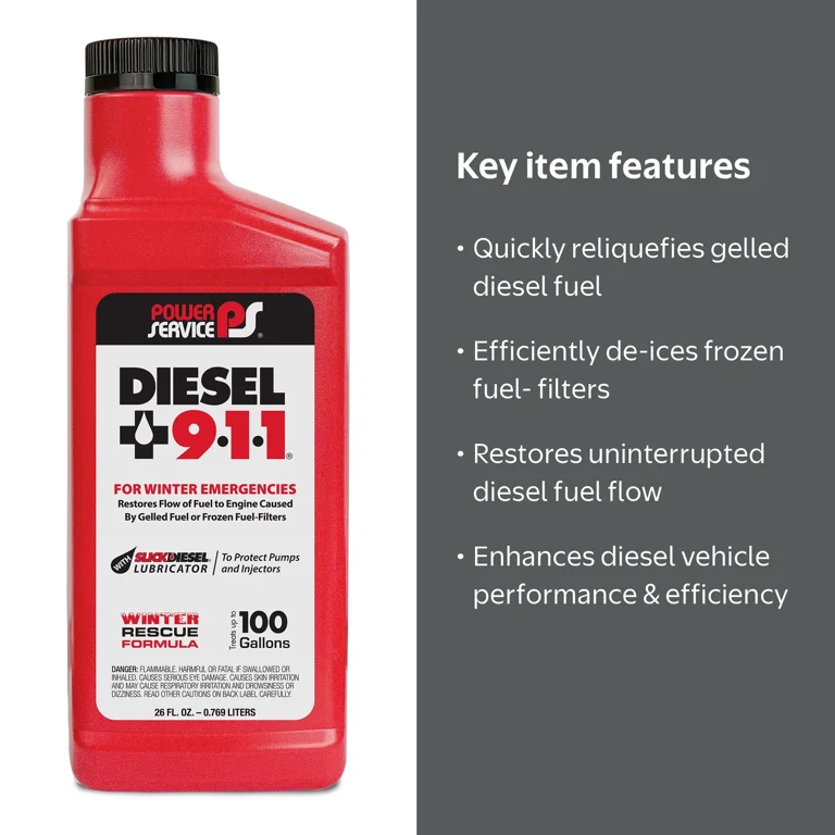 Diesel 911 Winter De-Icer Fuel Additive - Walmart.com