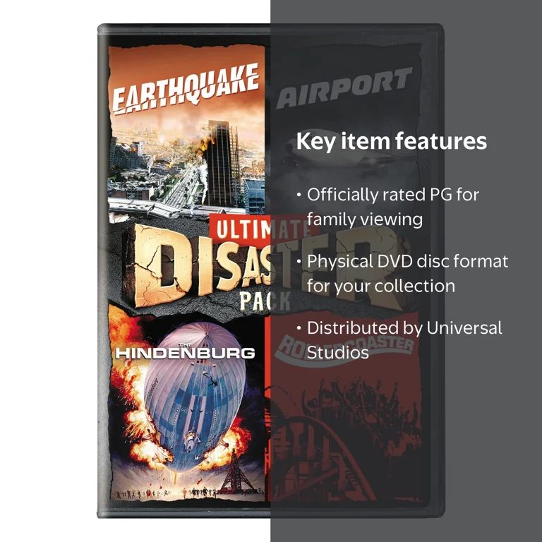 4-Movie Disaster Pack (Earthquake/Airport/Hindenburg/Rollercoaster