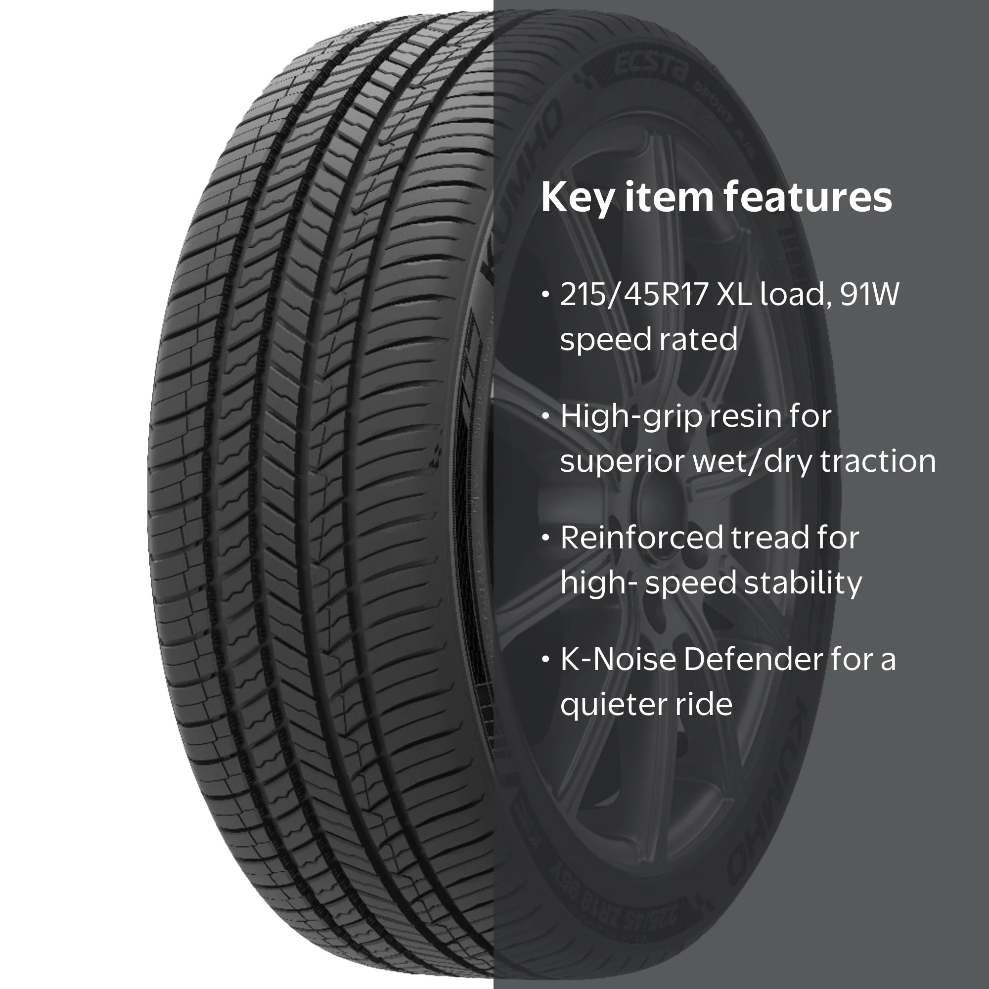 Kumho Ecsta Sport A/S PA71 All Season 215/45R17 91W XL Passenger