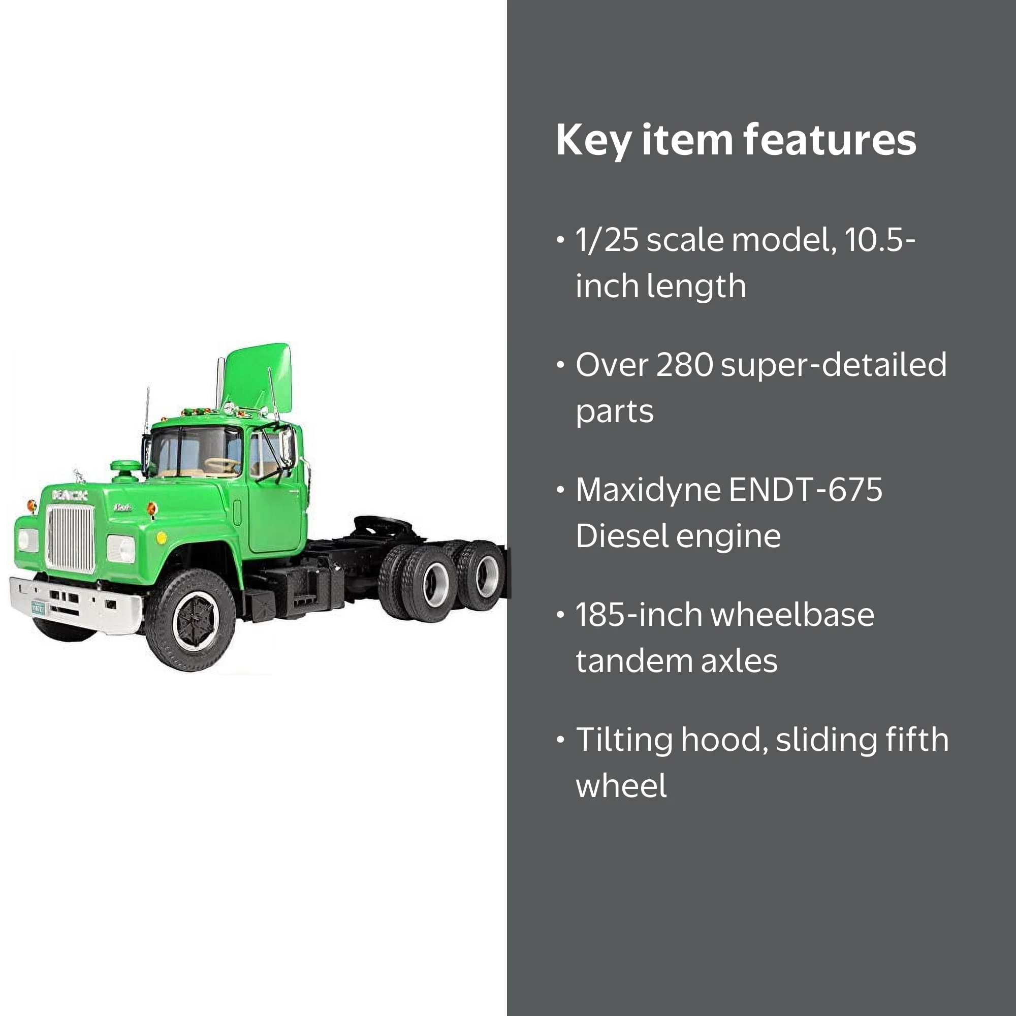 R685ST Mack AMT Scale Model Kit Semi Tractor 1⁄25 - | 1:25 マック