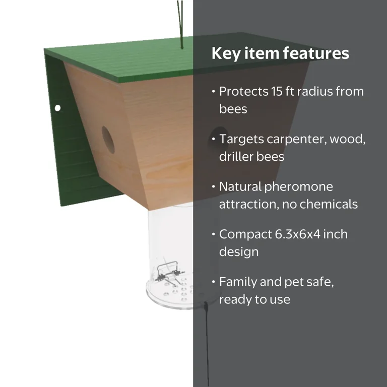Best Bee Brothers Wood Hanging Nest Catcher Box - Effective