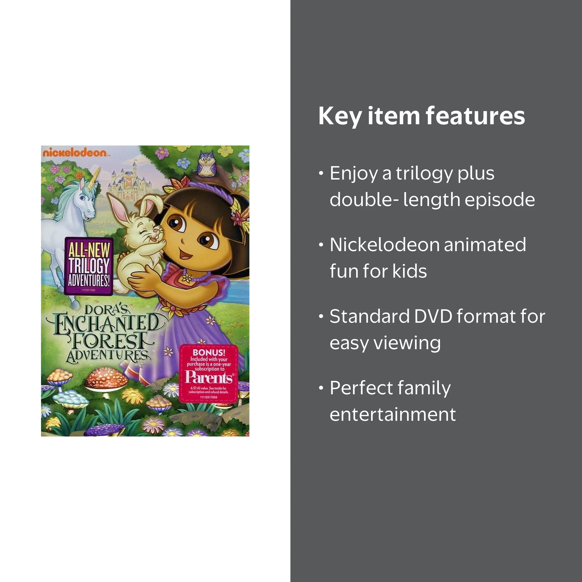Dora's Enchanted Forest Adventures (DVD), Nickelodeon, Kids