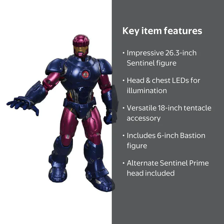 Marvel Legends Sentinel & Bastion Action Figure Set with LED