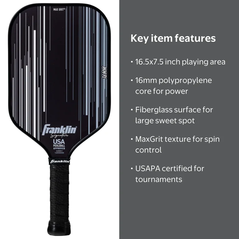 Franklin Sports, Pickleball Paddle, Signature Series, 16mm Poly