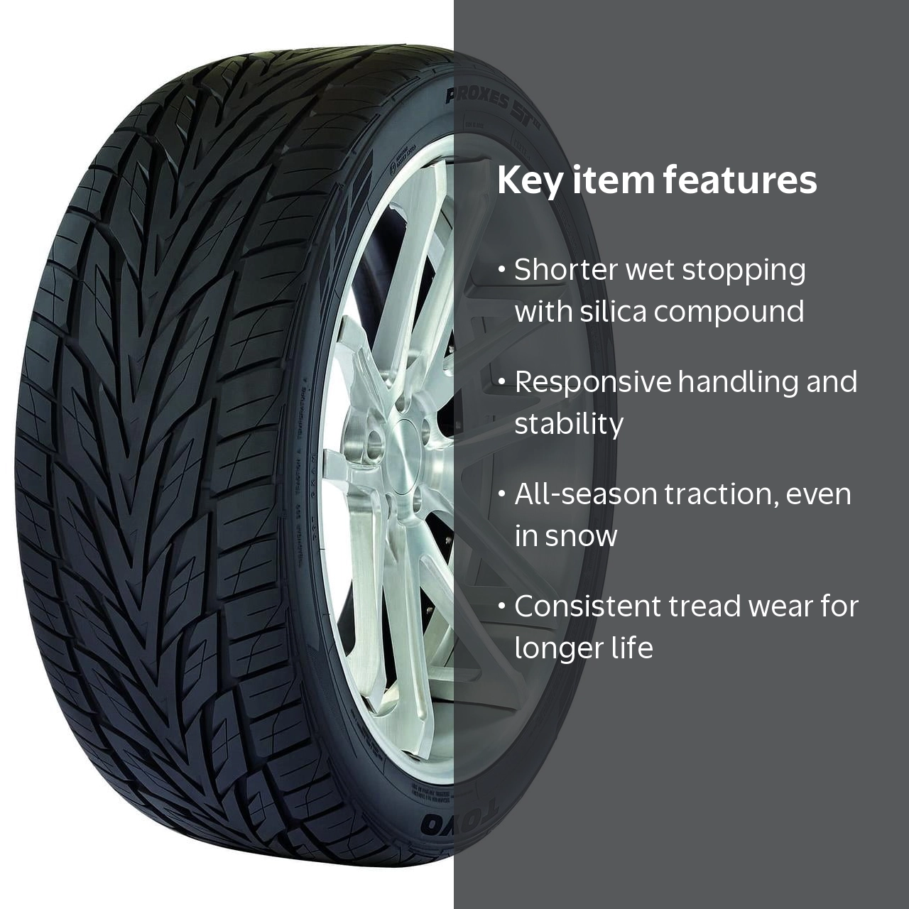 Toyo, Passenger Tire, 295/35R22 108W XL, All Season Performance