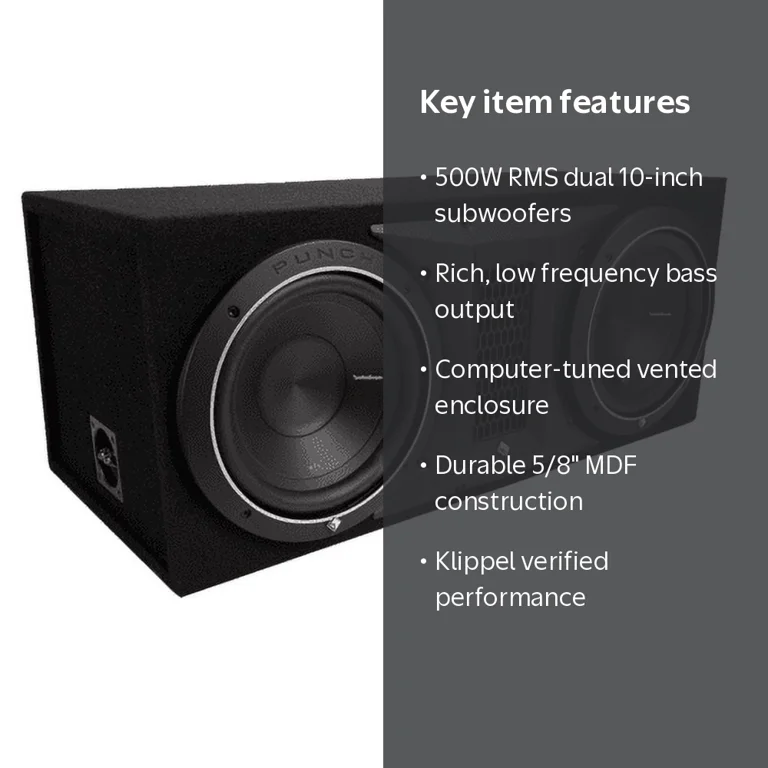 Rockford Fosgate Punch Enclosure with two 10