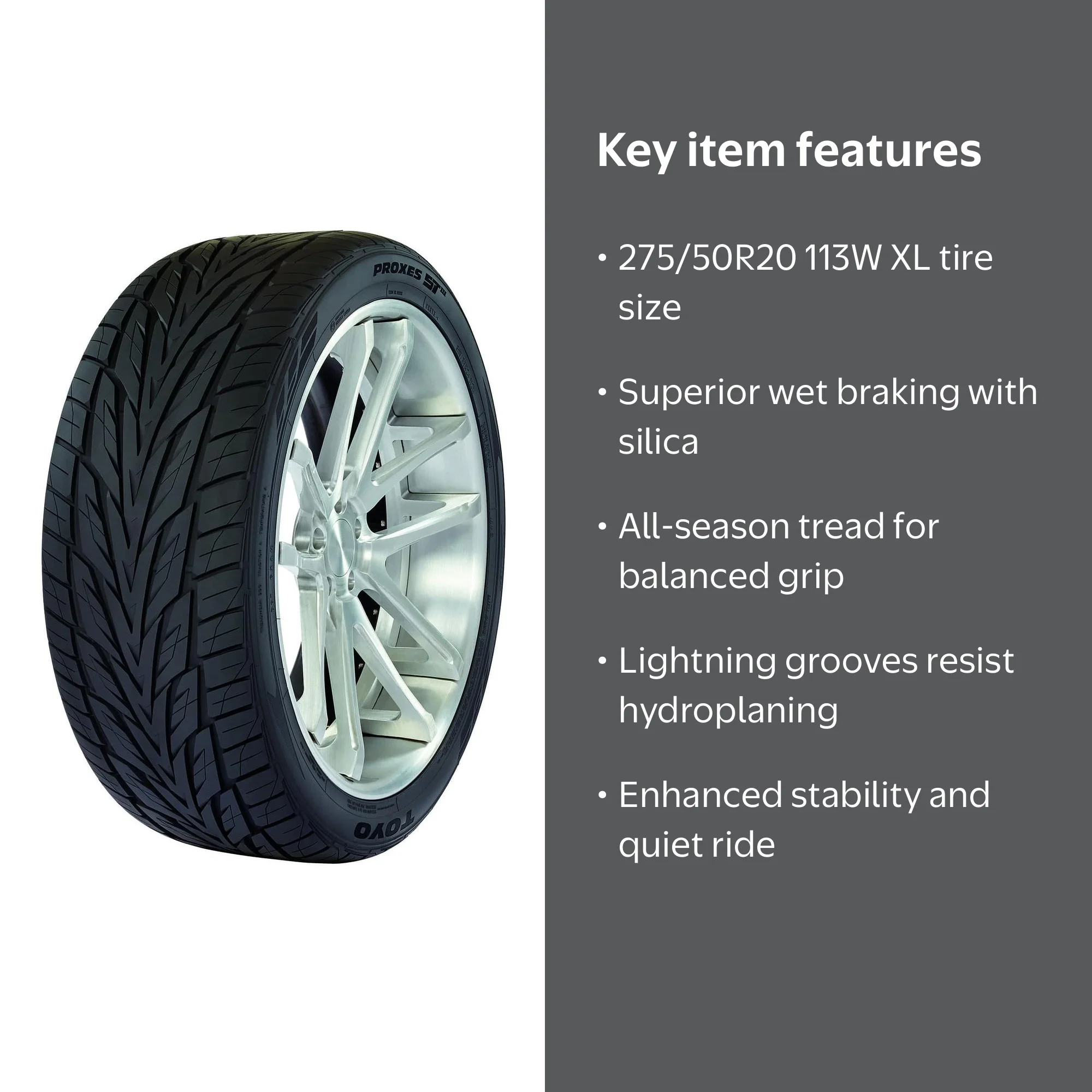 Toyo Proxes ST III All-Season Tire 275/50R20 113W Fits: Mercedes