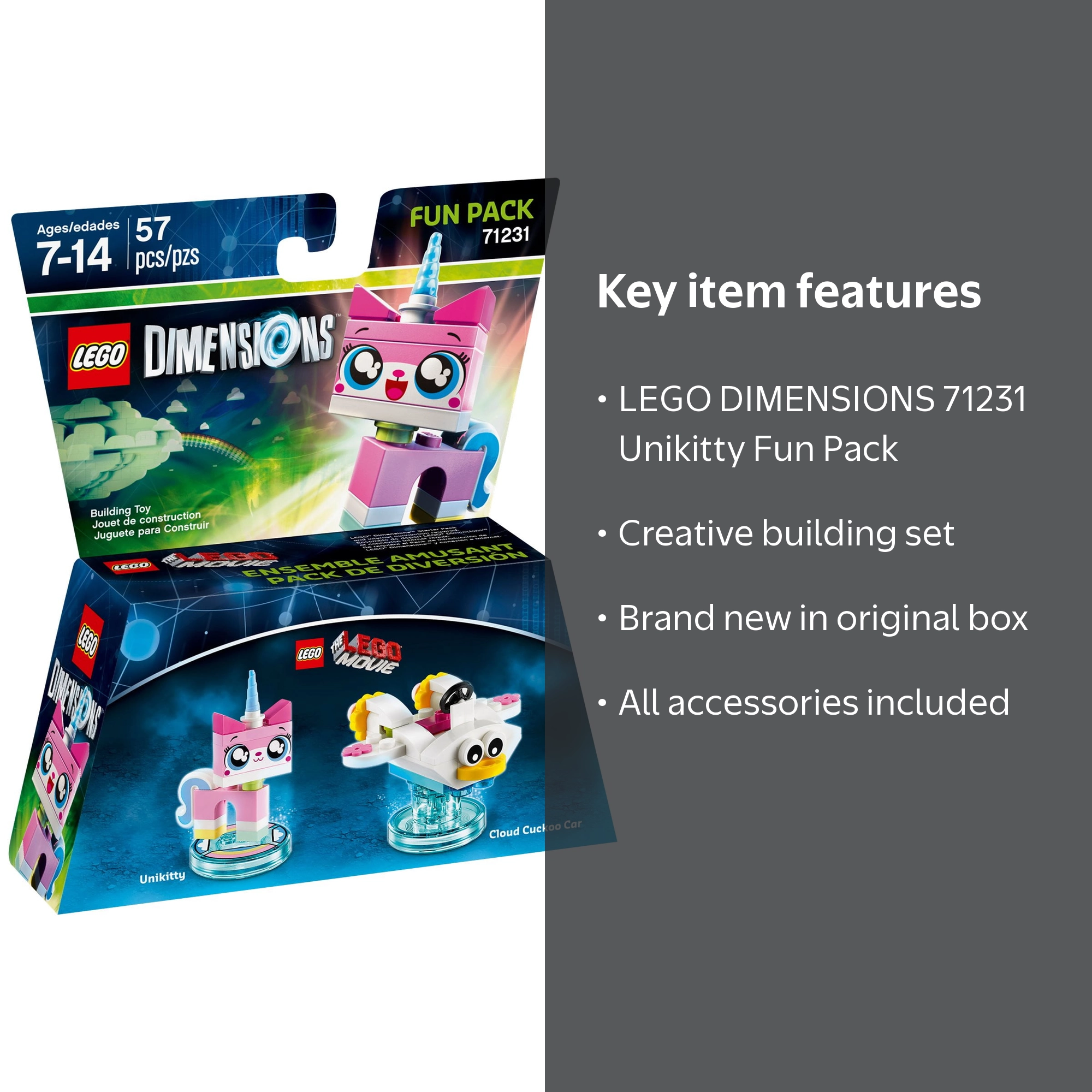 LEGO DIMENSIONS 71231 - Unikitty Fun Pack - Walmart.com