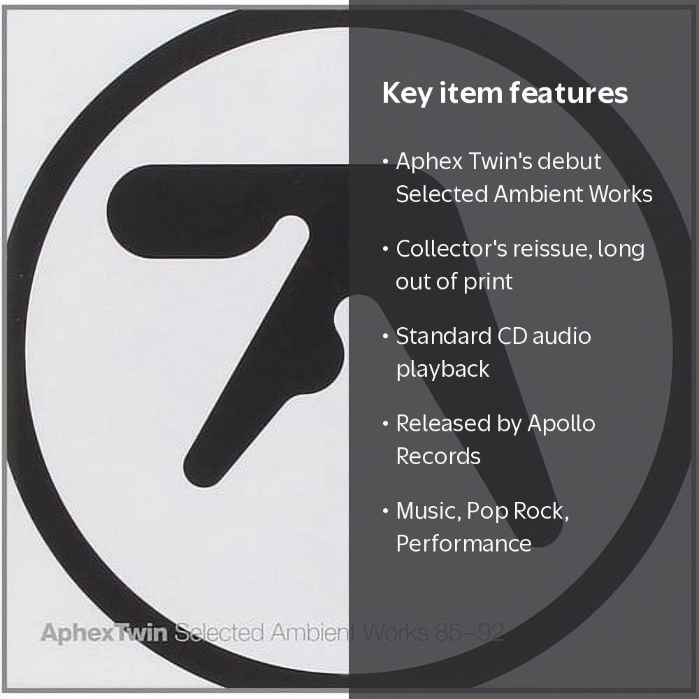 Aphex Twin - Selected Ambient Works 85-92 - Music & Performance