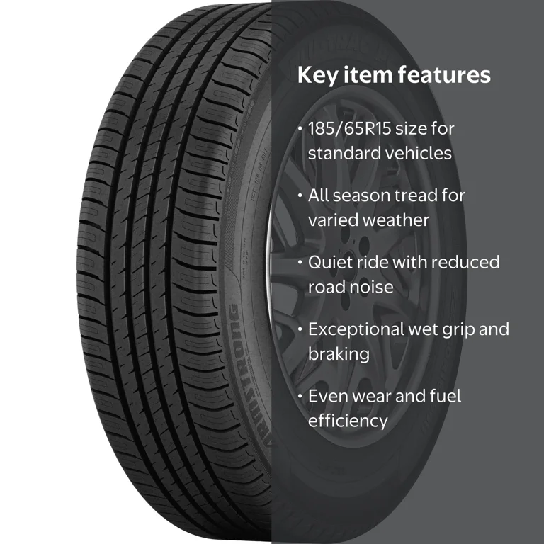 Armstrong Blu-Trac PC 185/65R15 88H All Season Passenger Tire for
