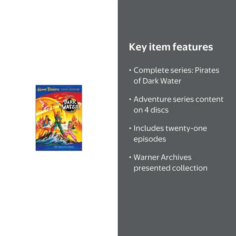 Warner Bros, Complete Series, The Pirates of Dark Water, 4-Disc