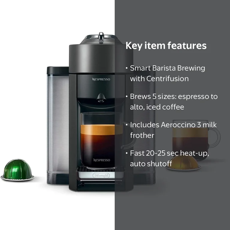 Breville Nespresso Vertuo Next Coffee and Espresso Machine with