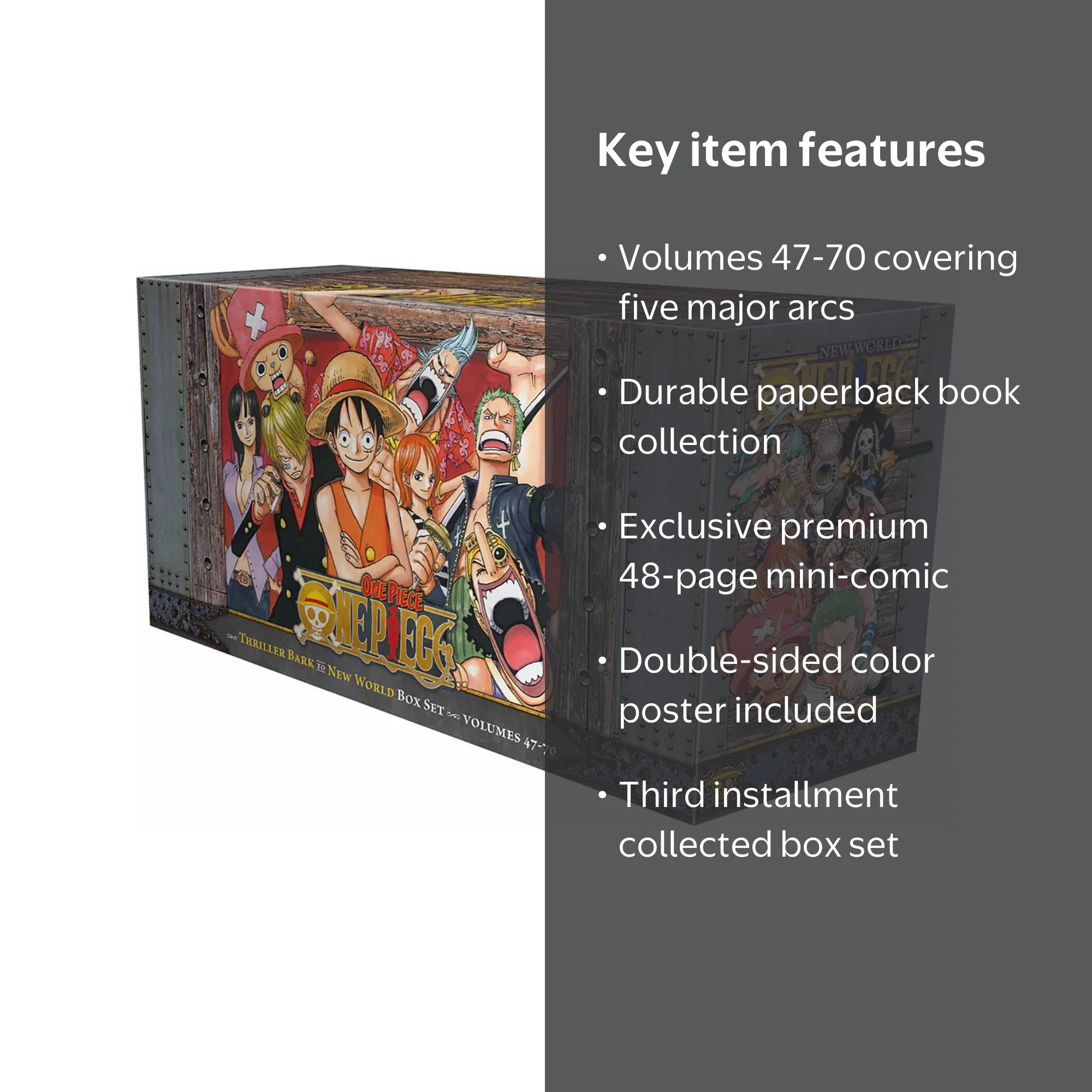 Eiichiro Oda, One Piece Box Set 3, Thriller Bark to New World