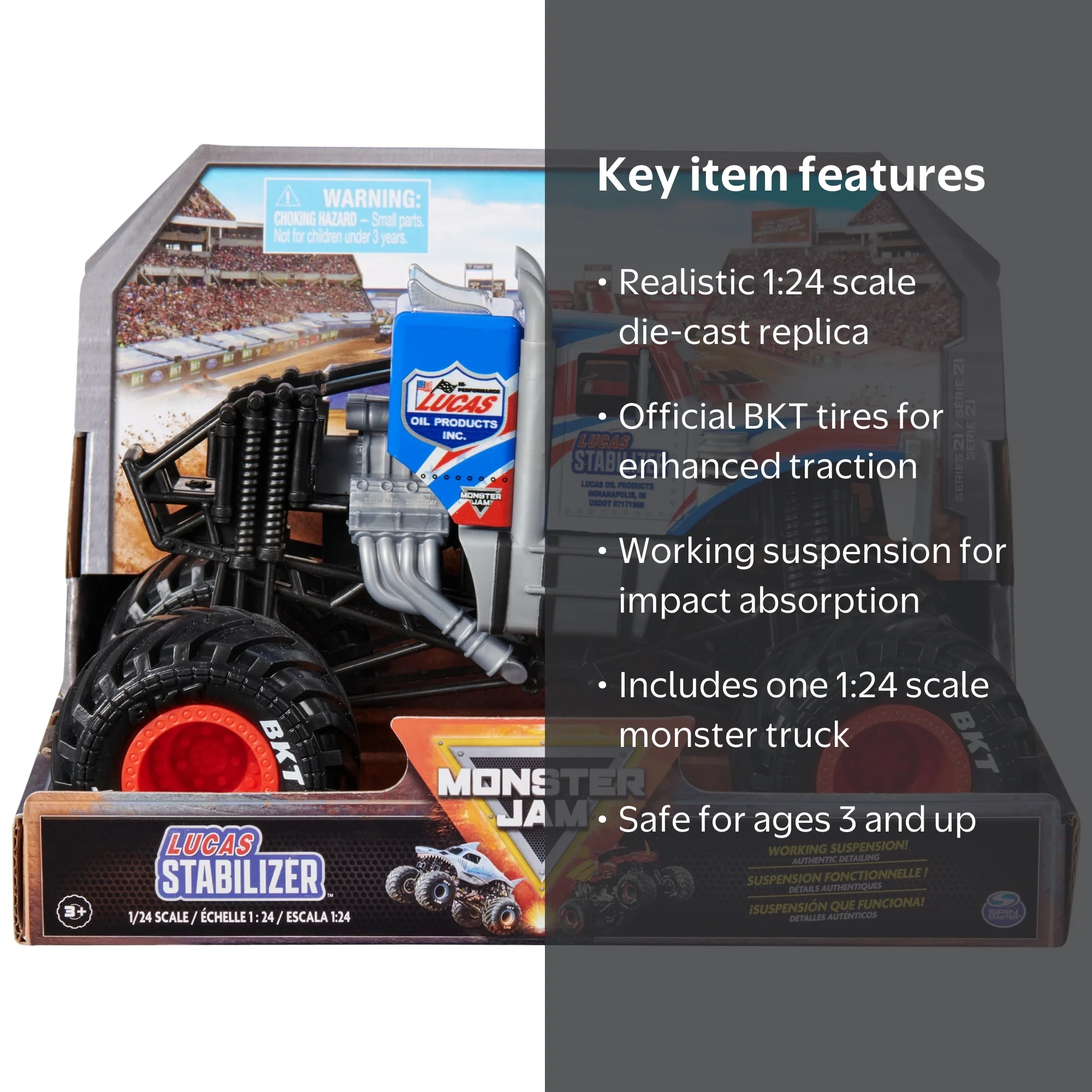 Monster Jam, Official Lucas Stabilizer Monster Truck, Collector