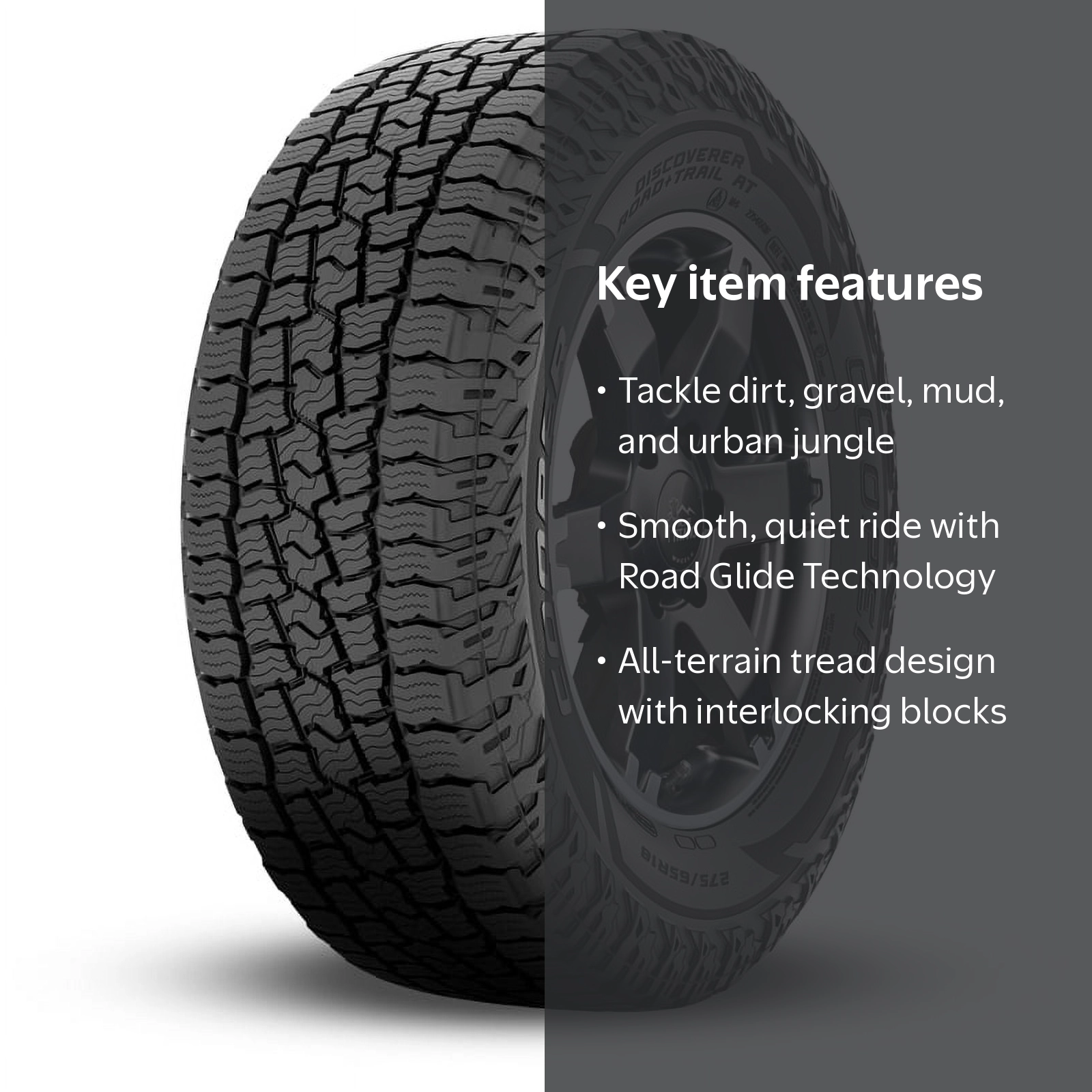 1 Cooper Discoverer Road+Trail AT 265/60R18 114H XL All Terrain