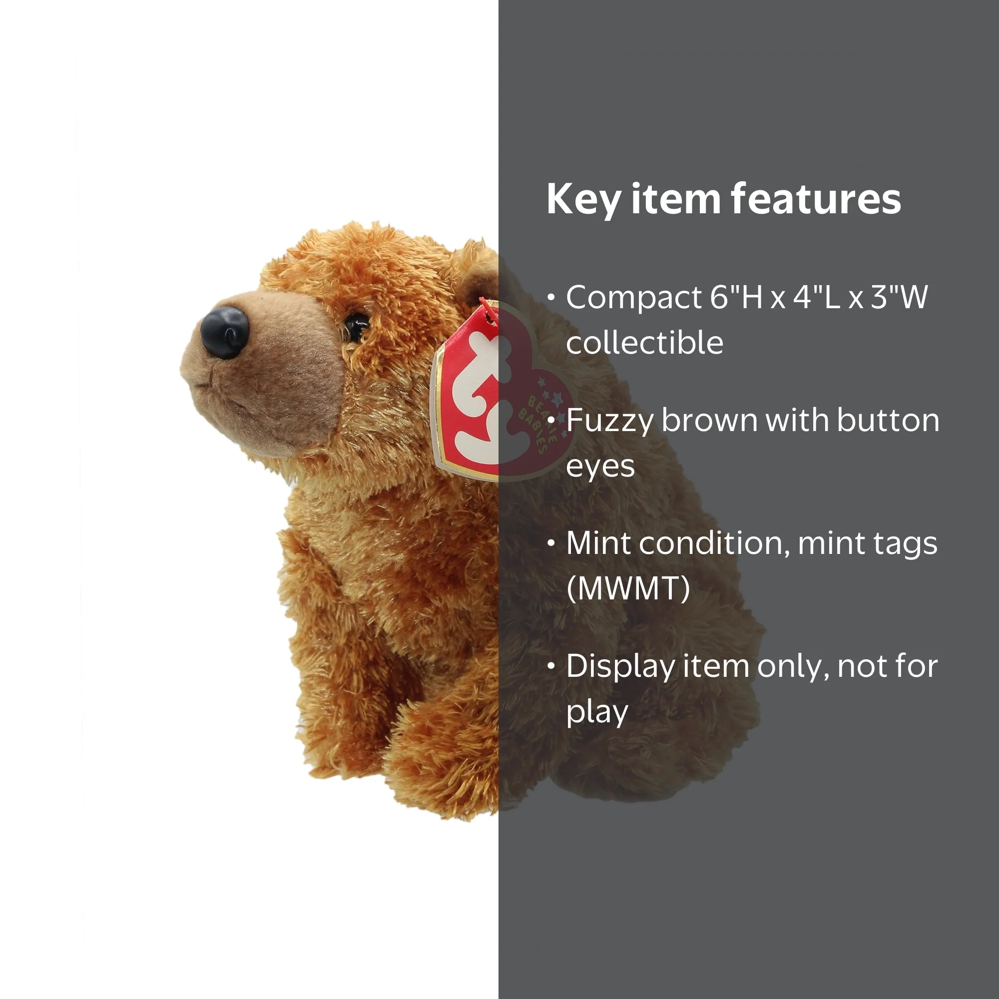 Ty Beanie Baby: Sequoia the Bear | Stuffed Animal | MWMT - Walmart.com