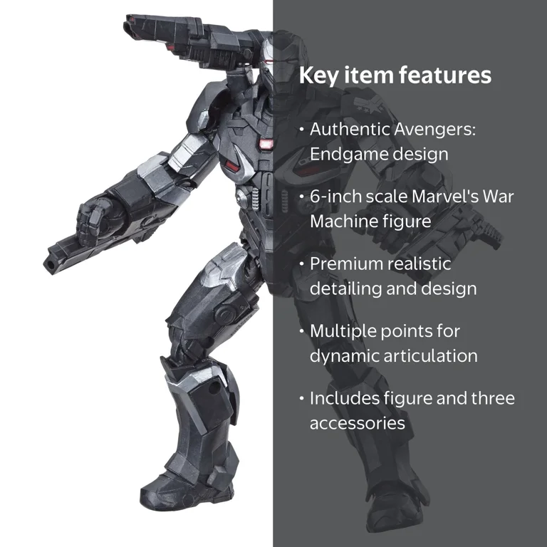 The Avengers Marvel Legends Series War Machine Action Figure, 6