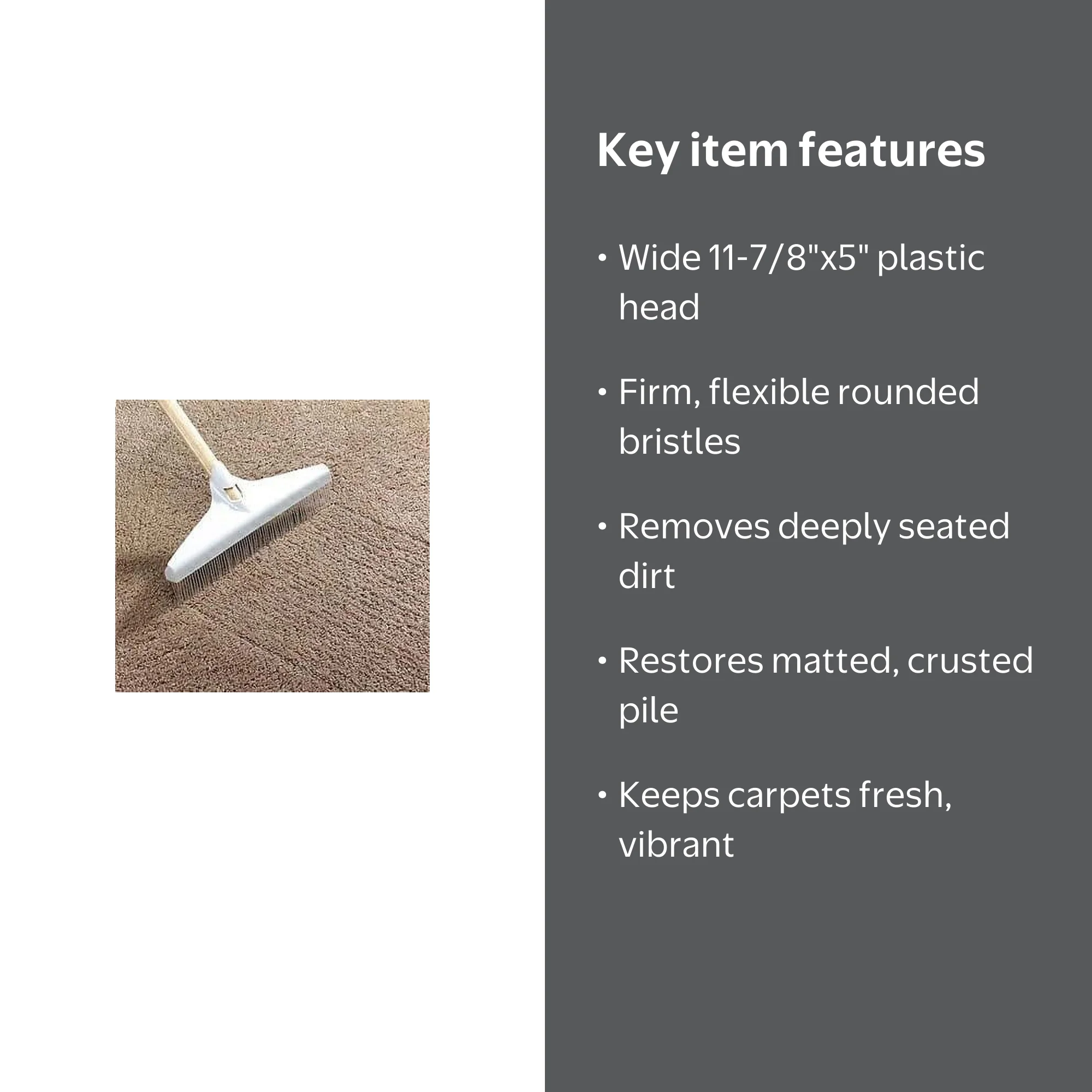 Bandwagon Carpet Rake - 12 inch Perky Groomer - Walmart.com