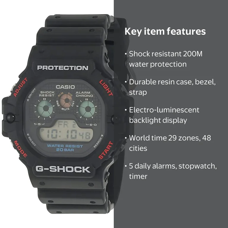Casio Men's DW-5900-1DR G-Shock 48.9mm Quartz Watch - Walmart.com