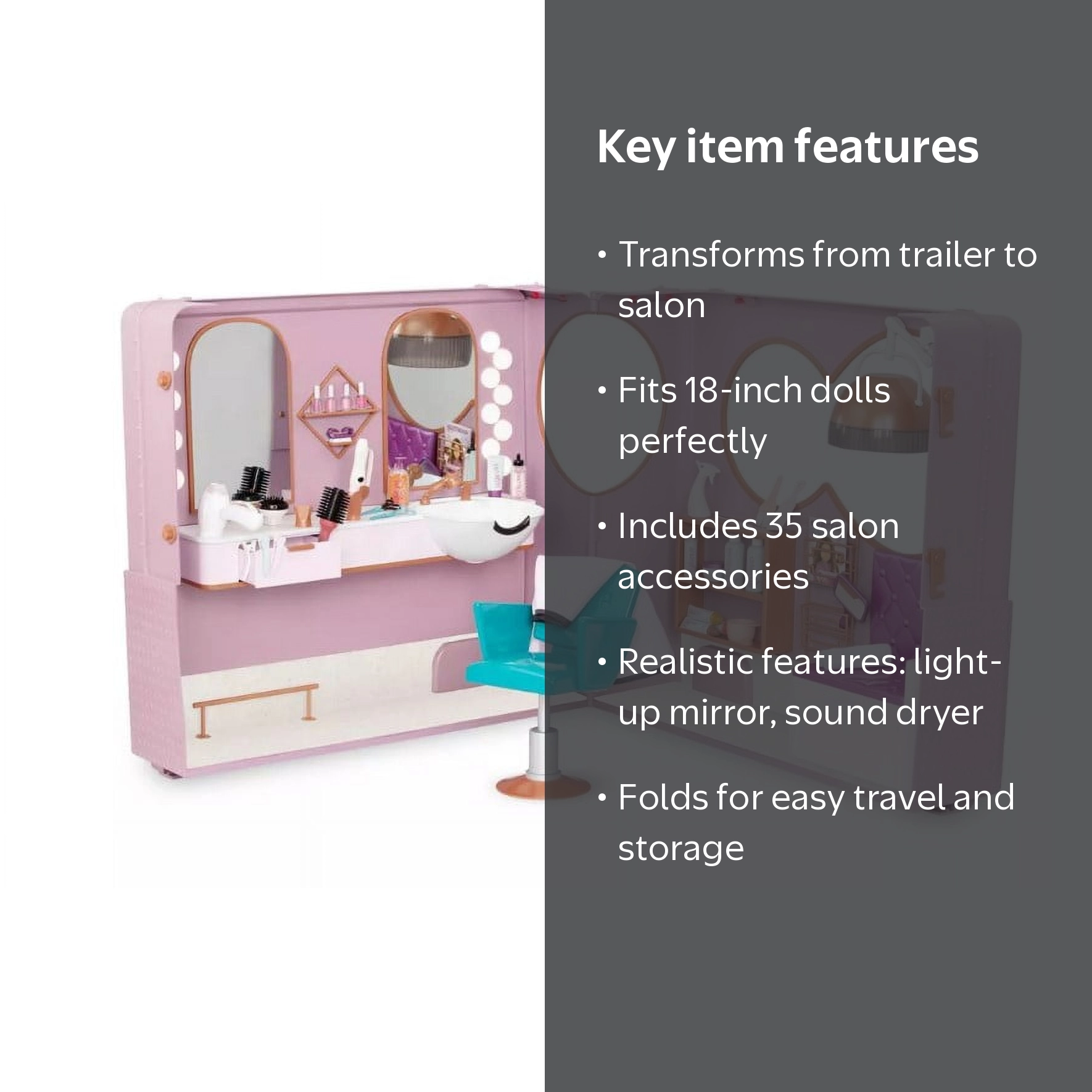 Our Generation Hair Salon Playset for 18