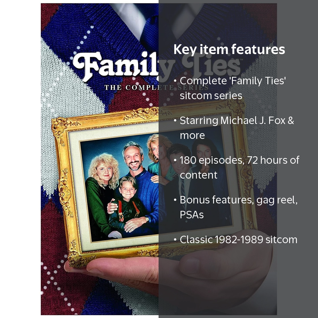 Paramount, Family Ties: The Complete Series, 180 episodes on 28