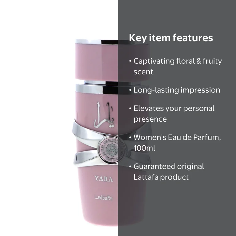 LATTAFA Yara Eau de Parfum for Women 100ml Floral Fruity Long