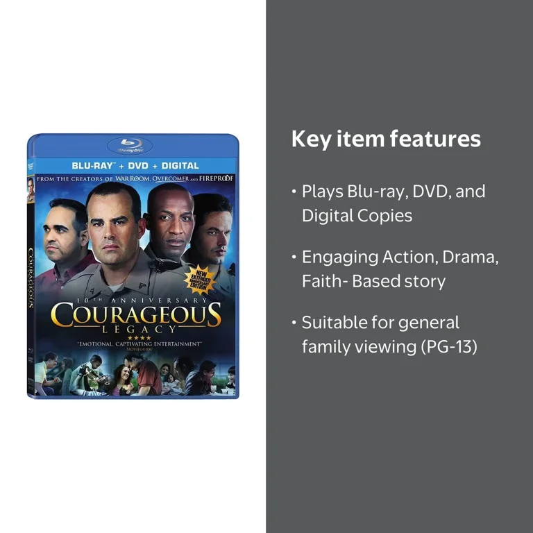 Spherics, Courageous Legacy, PG-13, Blu-ray + DVD + Digital Copy