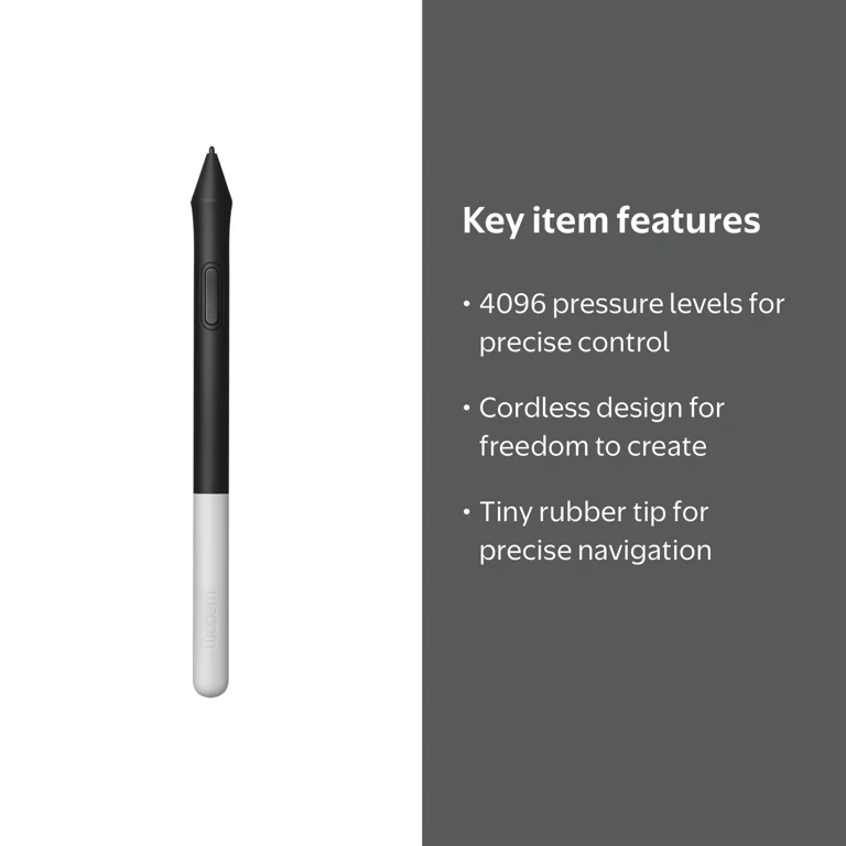 Wacom One Replacement Pen, Cordless Stylus for DTC133, Battery