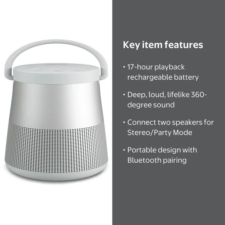 Bose, Bluetooth Speaker, Revolve+ II, Portable, Water Resistant