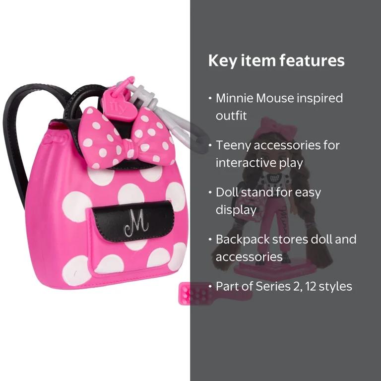 Disney Tote Ily Teenies Series 2 I Love Minnie Mouse Mini Doll