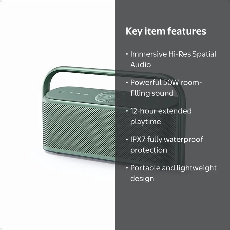 Soundcore, Portable Bluetooth Speaker, X600, Hi-Res Spatial Audio