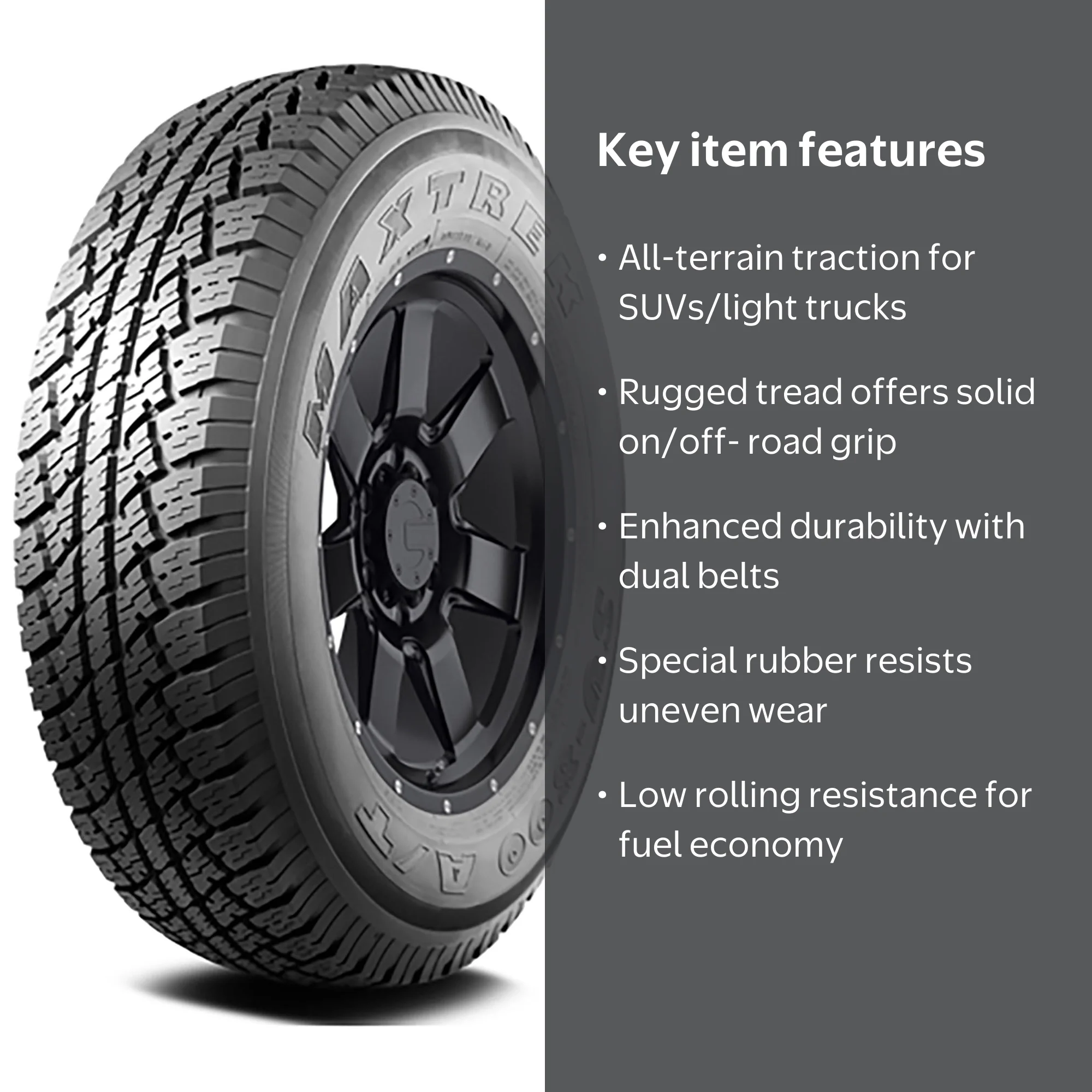 Maxtrek SU-800 All Terrain Tire - 275/60R SUV/Crossover Tire