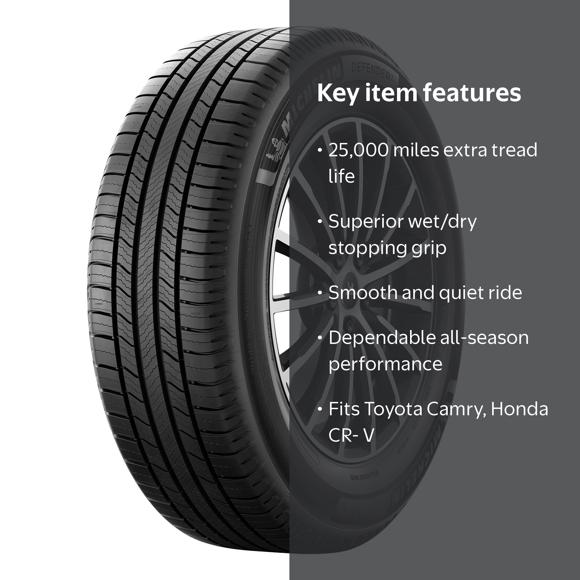 Michelin Defender 2 All-Season 215/55R18 95H Passenger Tire with
