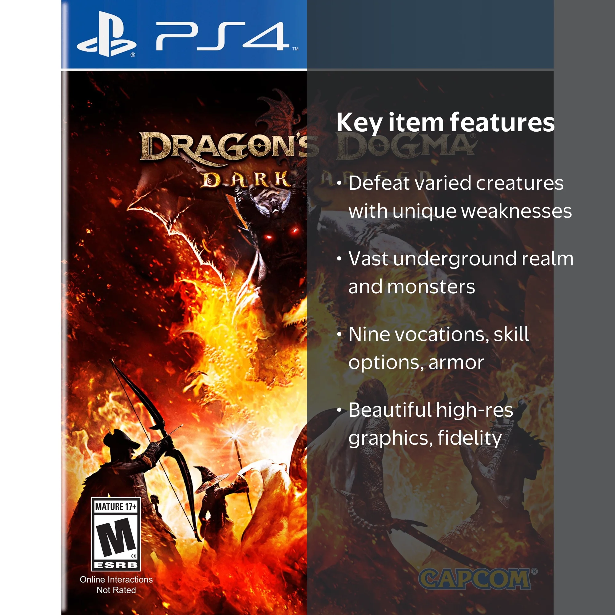 Capcom, Dragons Dogma: Dark Arisen - PS4, All DLC Included