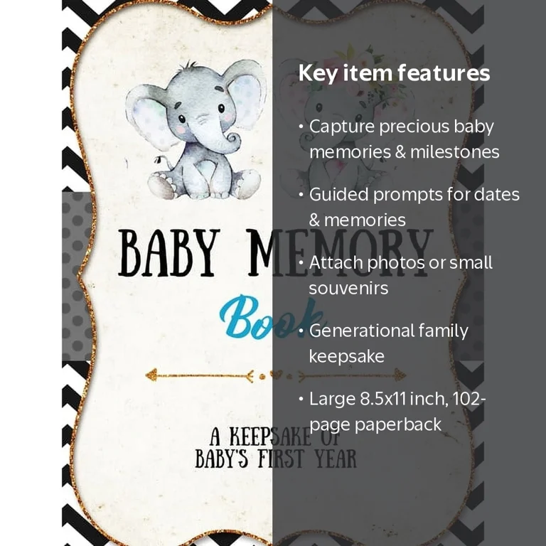 Baby Memory Book: Baby Memory Book: Special Memories Gift, First