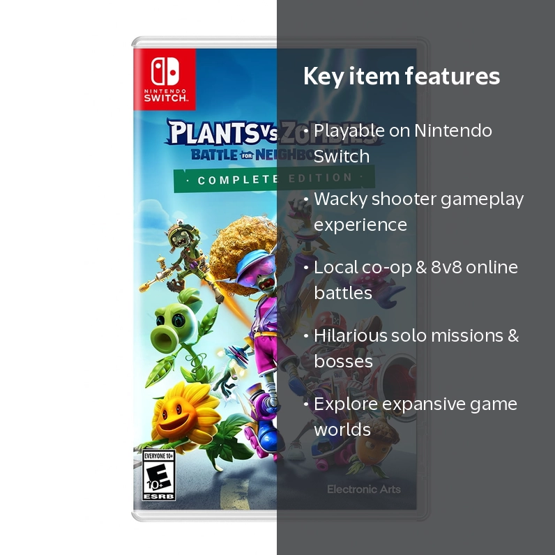 Electronic Arts, Plants vs Zombies Complete Edition, Nintendo