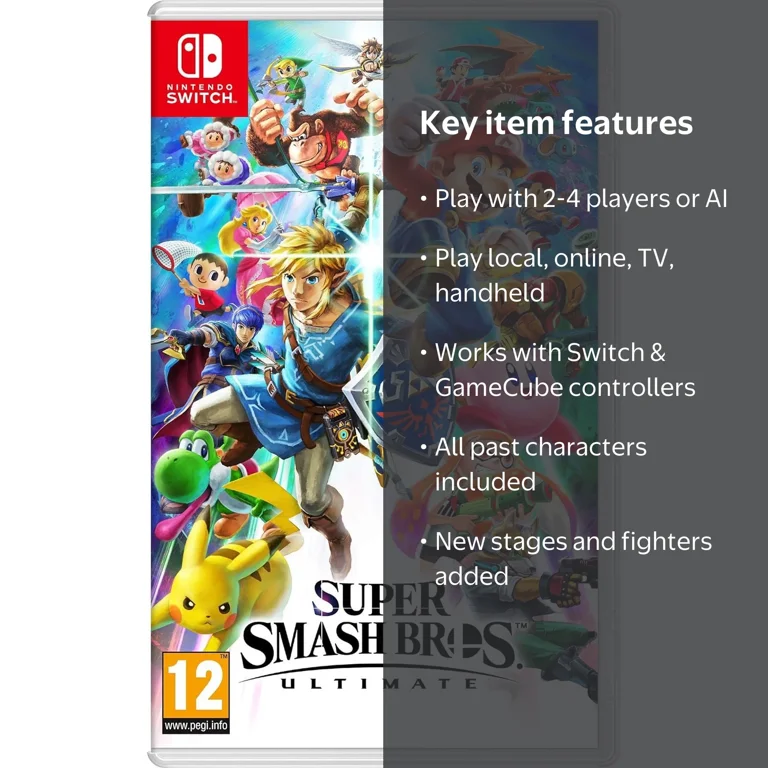 Super Smash Bros Ultimate - Nintendo Switch - Region Free Import
