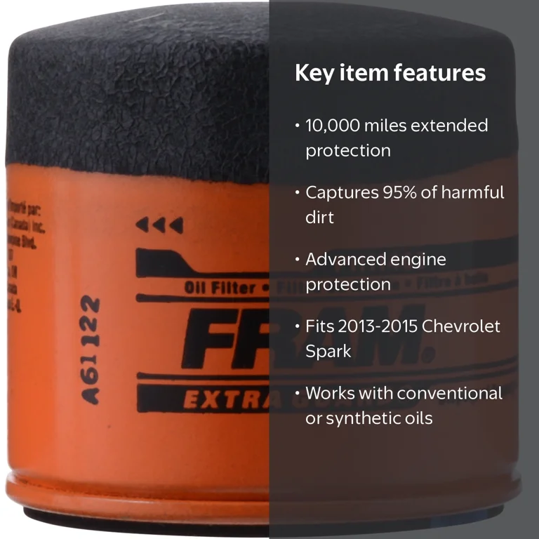FRAM, Extra Guard Oil Filter, PH11462, 10K mile for Chevrolet